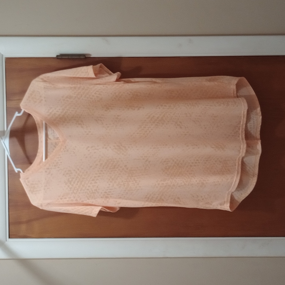 Orange light weight short sleeve shirt